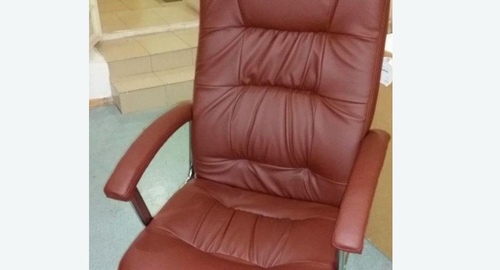 Обтяжка офисного кресла. Шарыпово